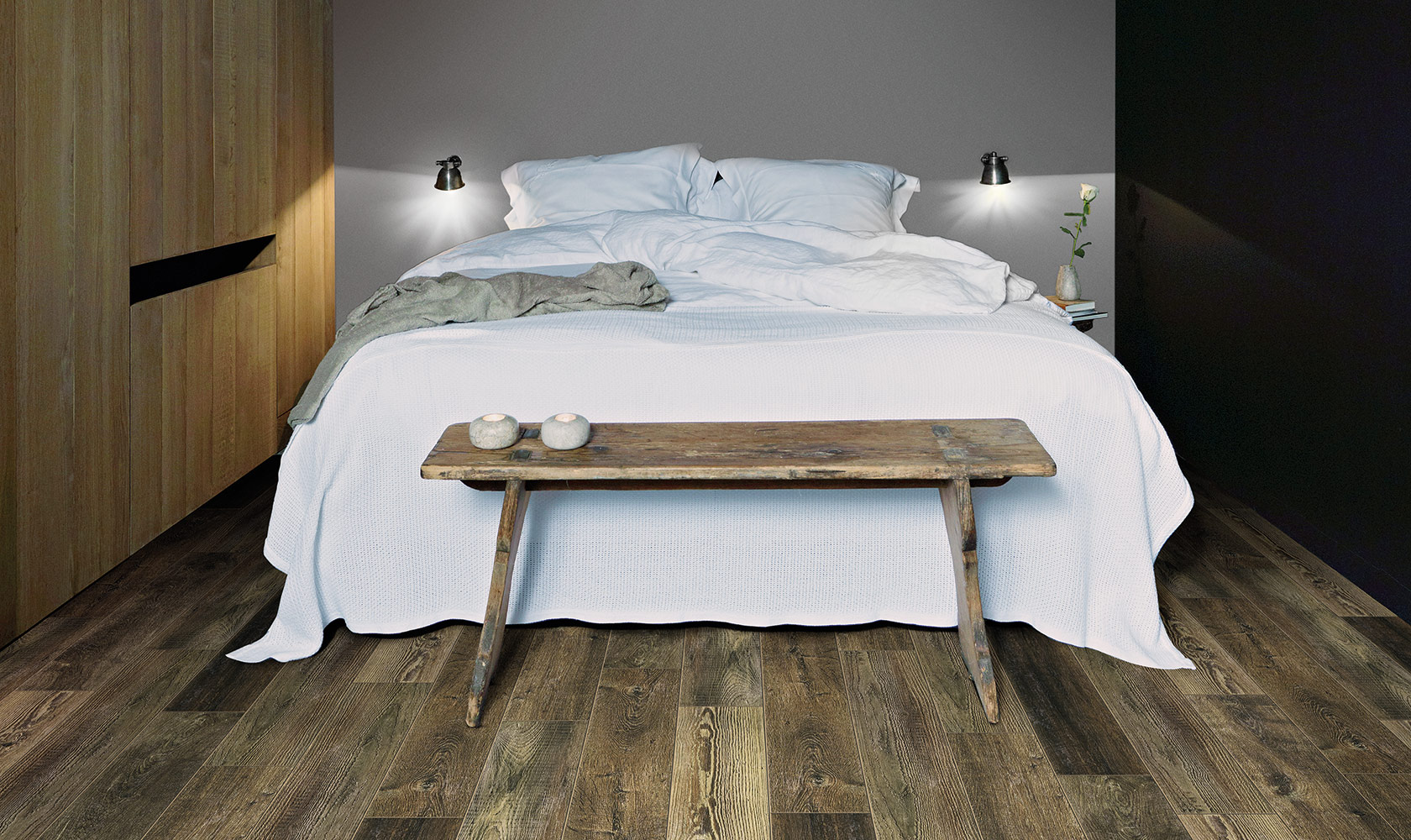 Ламинат Balterio Tradition Sculpture Москито Дикий 001 фото в интерьере